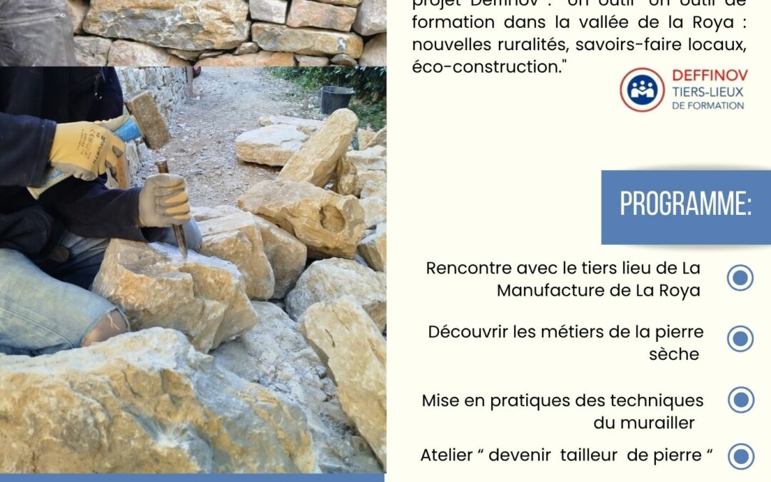 25, 26, 27. Septembre – Stage “les métiers de la pierre sèche”